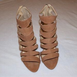 Steve Madden Tan Strappy Heels